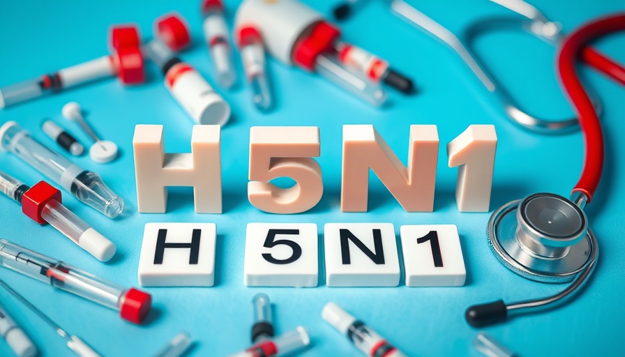 Growing Risk of Bird Flu: Medical tools around H5N1 tiles.
