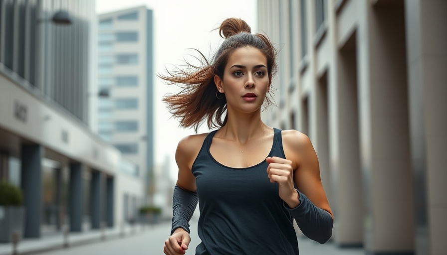 Young woman jogging for Vitamin D and osteoporosis prevention.