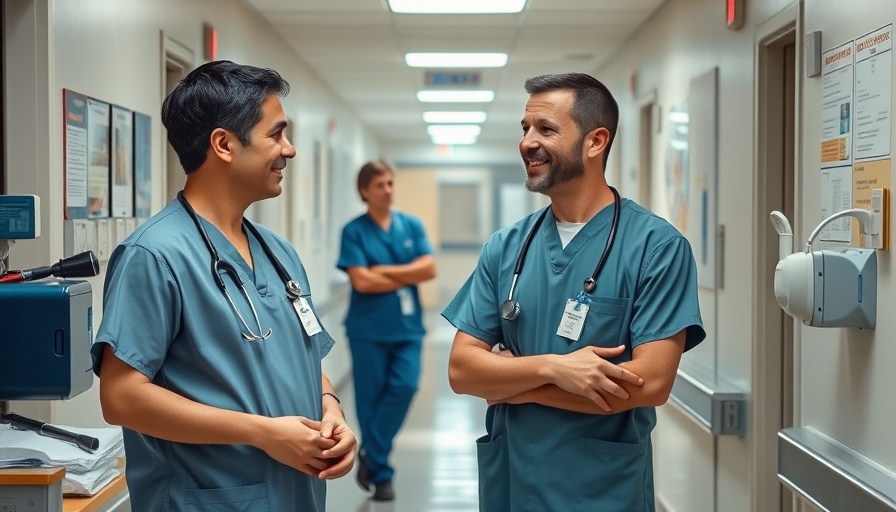Casual conversation among hospital staff, skin rash diagnosis context.