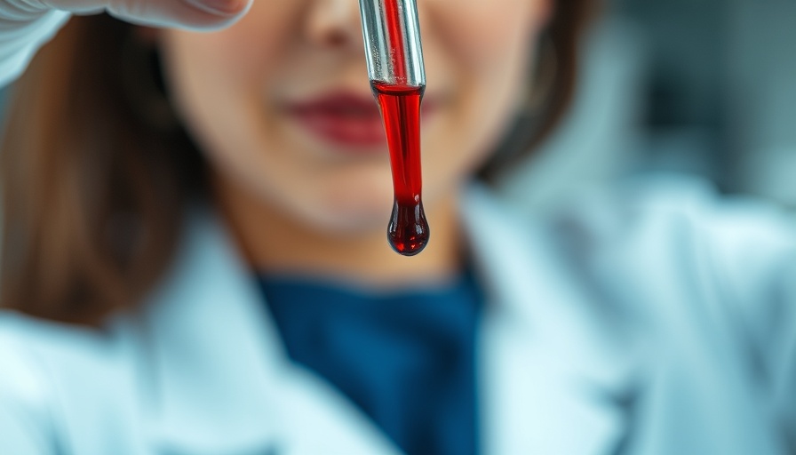 Blood hydrogen peroxide reaction with doctor observing.
