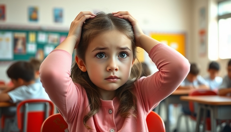 Girl with learning disabilities in classroom