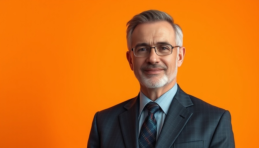 Portrait of man in suit emphasizing brain health.