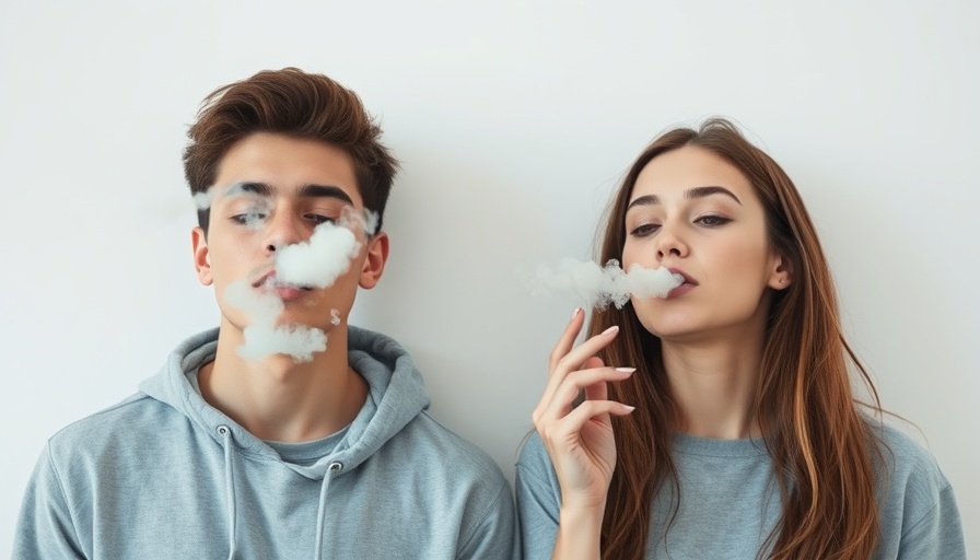 Young adults vaping, highlighting smoking vaping health risks.