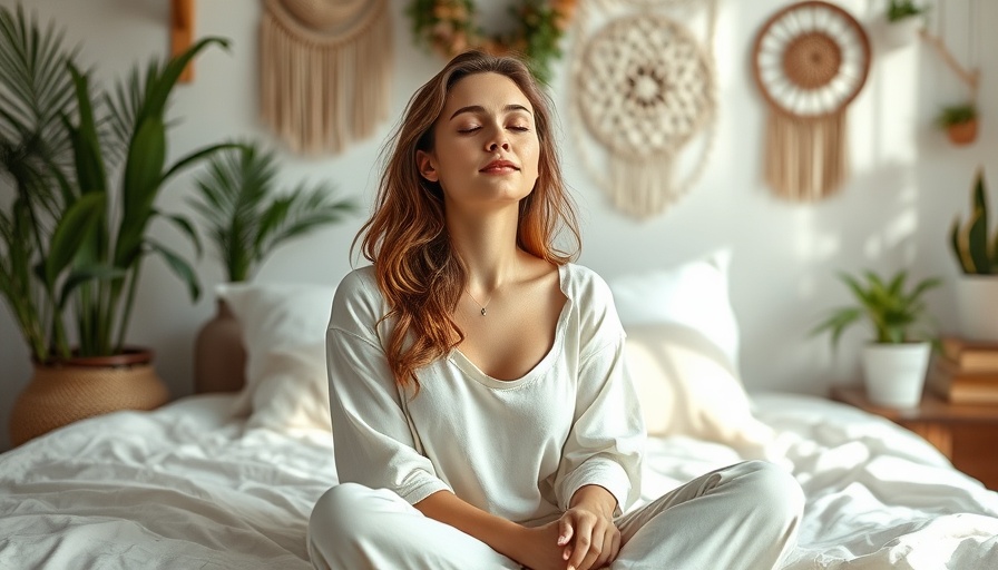Serene woman sitting in a cozy bedroom, embracing sexuality and comfort.