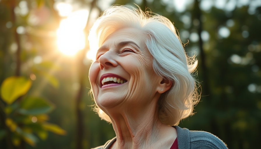 Older woman enjoying the morning light, Waking Up Early for Better Health.