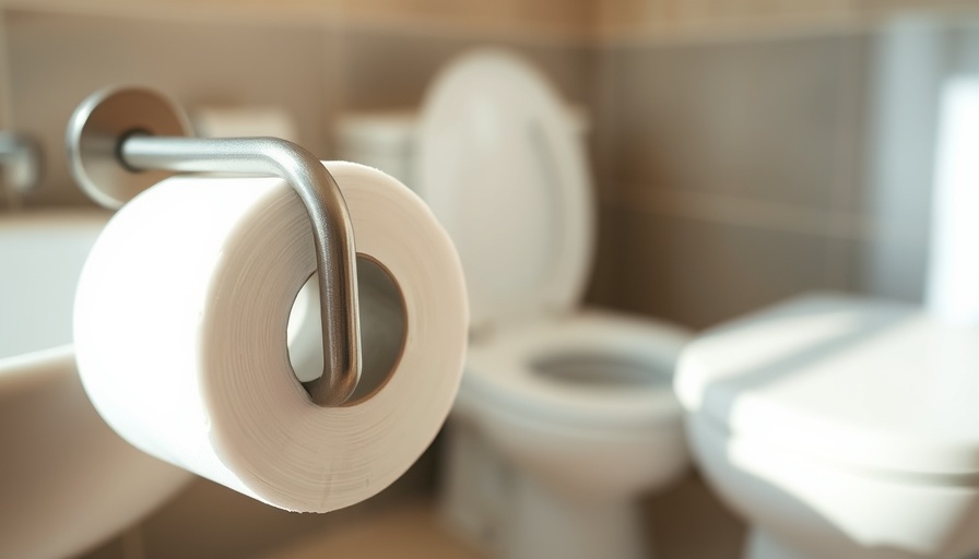 Close-up of toilet paper for skin health bathroom.