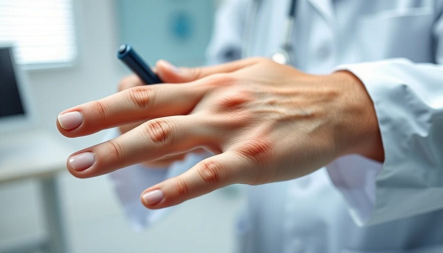 Doctor explains hand injury in clinical setting for foot pain relief context.