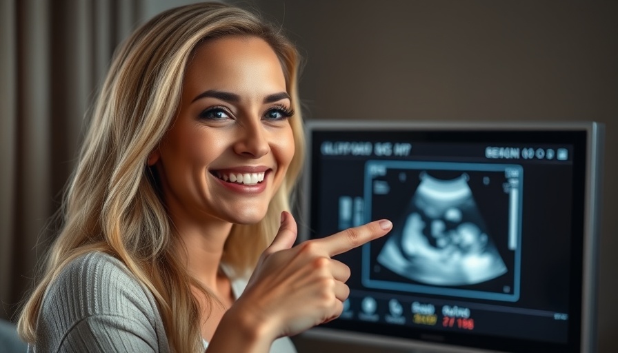 The joy of laughter in pregnancy shared with an ultrasound.