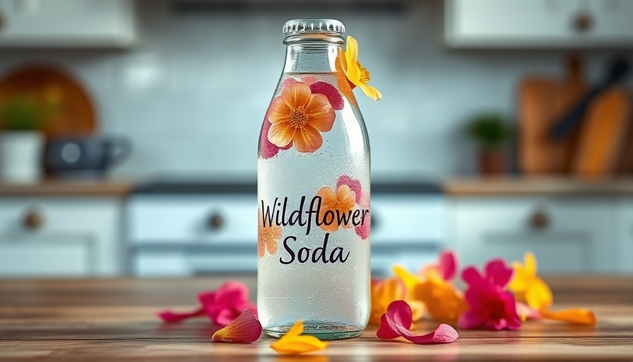 Wildflower soda is a refreshing floral drink.