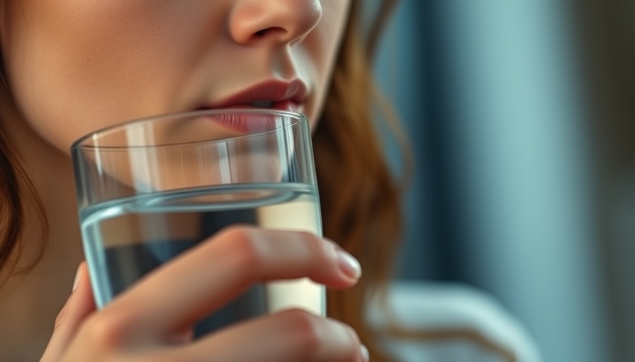 Florida moves to ban fluoride in drinking water; woman with water glass