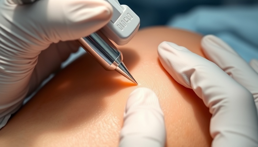 Medical procedure examining skin condition, skin rash diagnosis context.