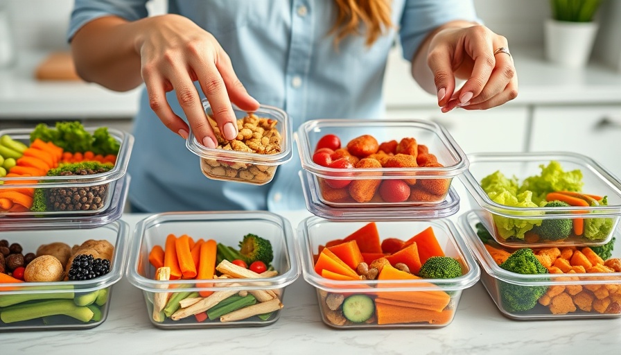 Person with meal prep containers discussing household plastics and cardiovascular disease.