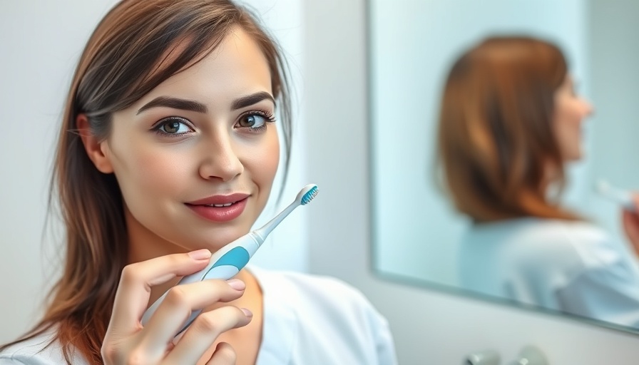 Young woman holding toothbrush, exploring DIY toothpaste effectiveness.