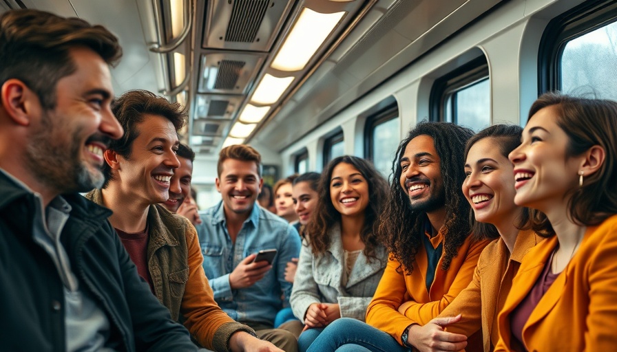 Vibrant and friendly group on a shared journey, symbolizing a wellness journey.
