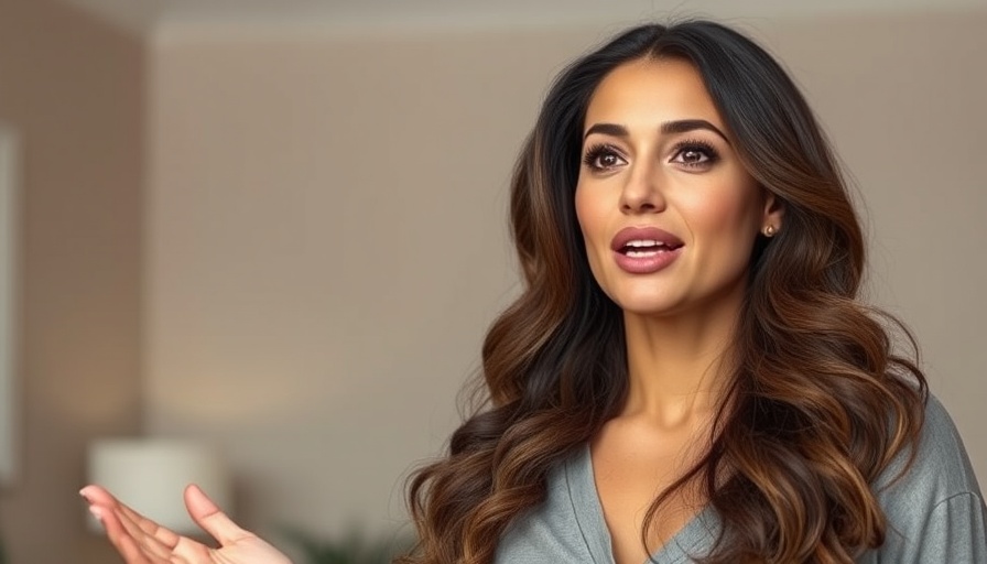 Confident woman discussing sensitivity relief toothpaste