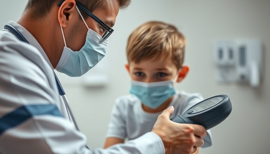 Child's blood pressure check by medical professional, highlighting pregnancy health effects.