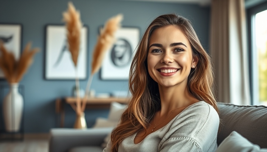 Content young woman relaxing, probiotics for mood enhancement