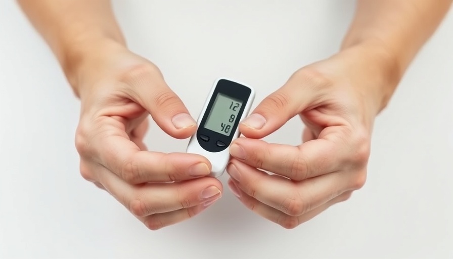 Close-up of glucose testing demonstrating diabetes care.