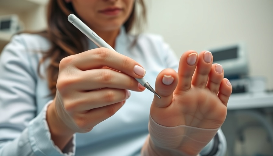 Professional demonstrating safe ingrown toenail solutions.