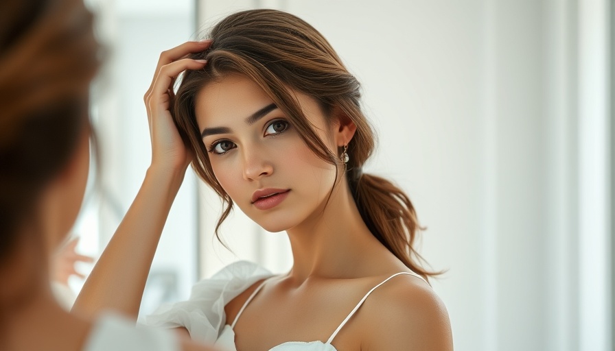 Young woman in morning routine emphasizing brain health benefits, soft light.
