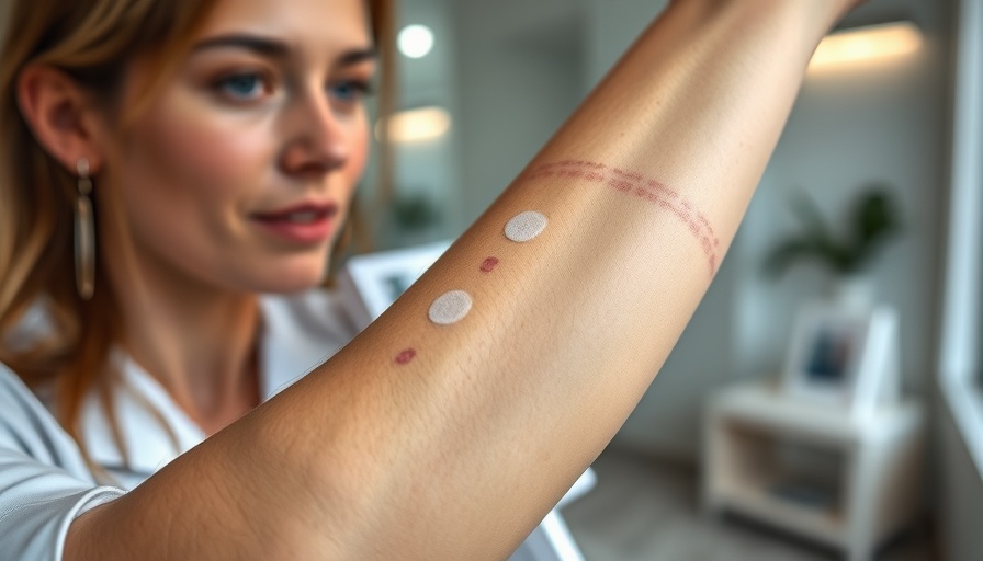 Allergy testing procedure with focus on skin test.