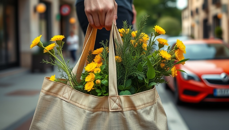 Person with strong grip holding a bag of flowers, highlighting grip strength and mental health.