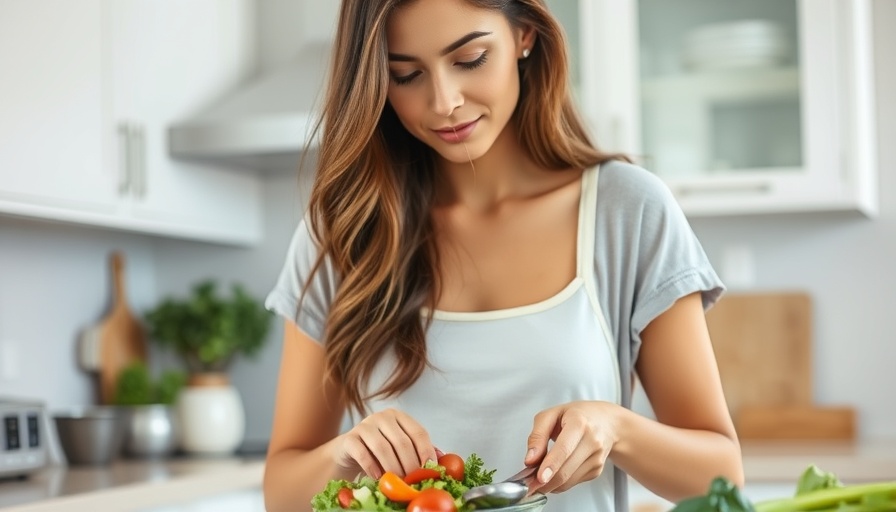 Healthy eating for breastfeeding moms in a modern kitchen.