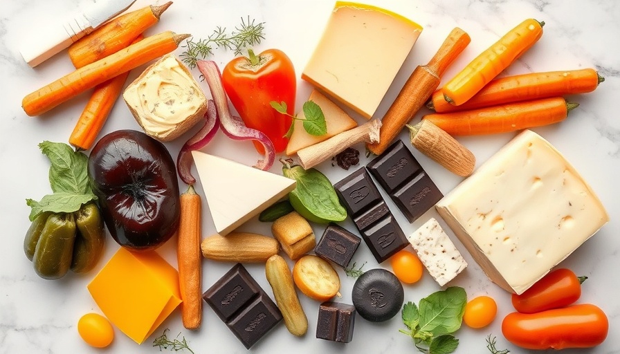 Various probiotic-rich foods displayed on a bright surface.