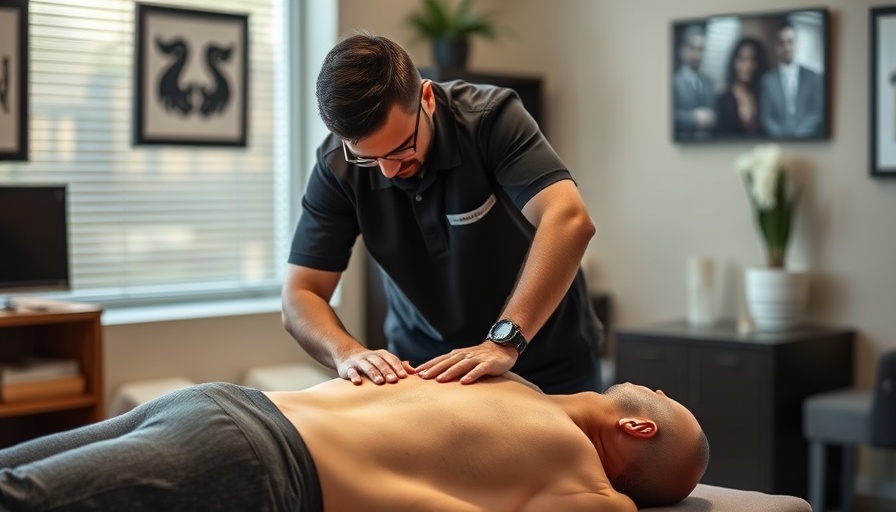 Chiropractor adjusting patient in a modern clinic for neck and back pain relief.
