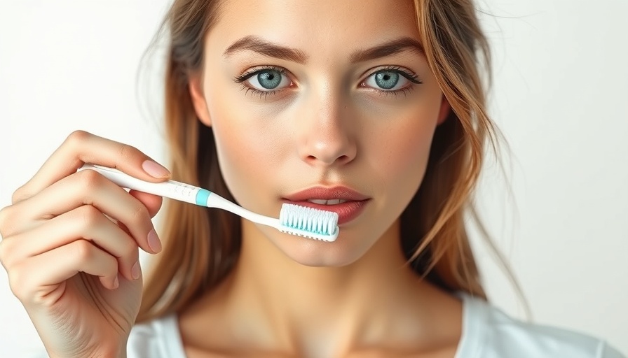 Young woman holding a toothbrush, learning how to brush teeth.