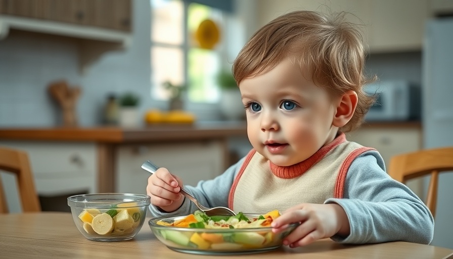 Child enjoying a nutritious meal, promoting healthy eating habits for children.