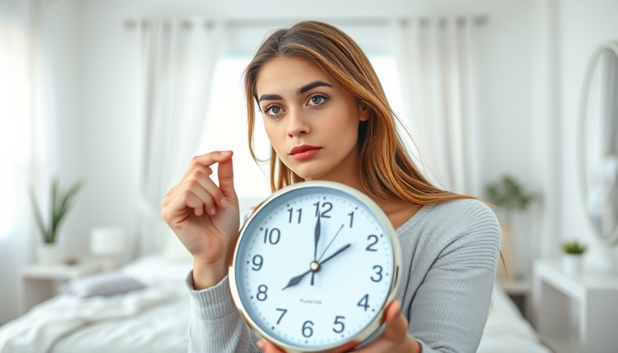 Intermittent fasting for weight loss concept with a young woman holding a clock.