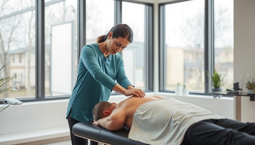 Patient receiving chiropractic adjustment for neck back side pain.