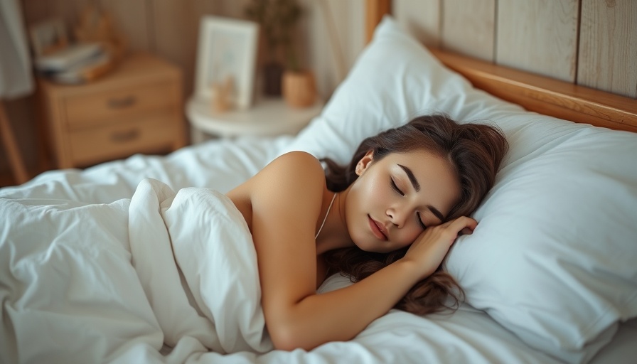 Young woman resting peacefully in bed for sleep optimization