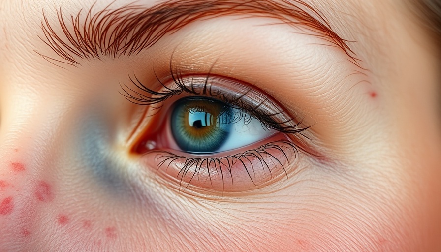 Close-up highlighting rosacea care with moisturizer.