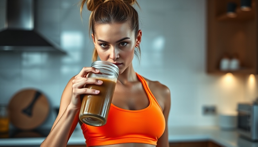 Woman drinking shake, highlighting creatine for women during menopause.
