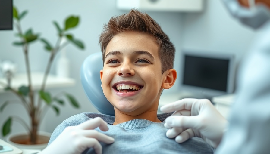 Young man engaging with dentist in a modern dental care setting.