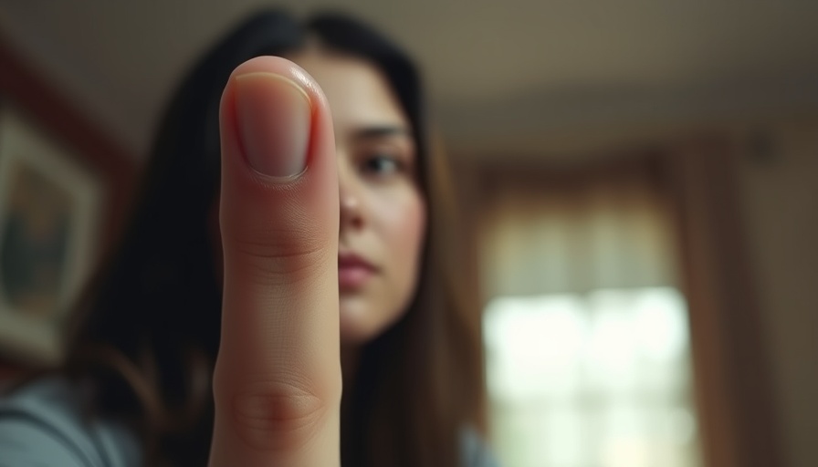 Symphalangism condition understanding through close-up of thumb with missing knuckle.