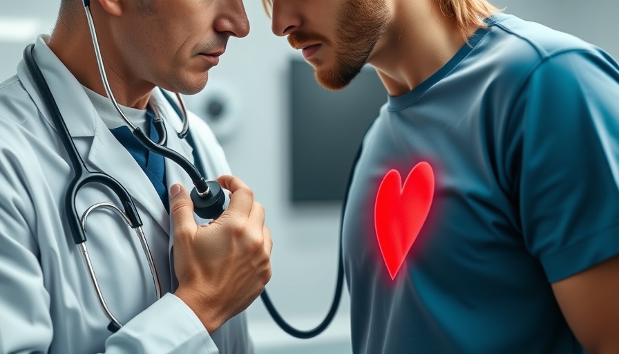 Close-up of heart examination, emphasizing heart health and cognitive decline.