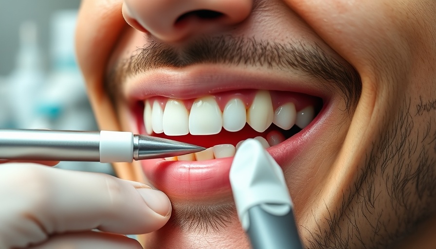 Teeth cleaning for smokers process with dental professional.