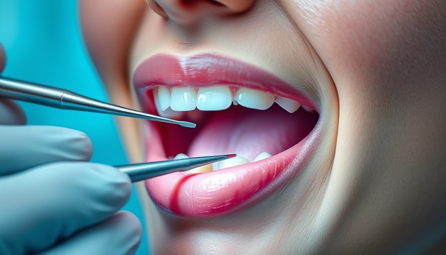 Ozempic teeth side effects examination, dentist with tools close-up.