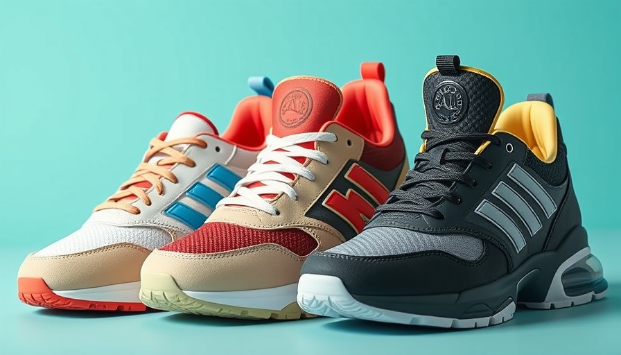 Three best shoes for neuropathy in a gradient background.