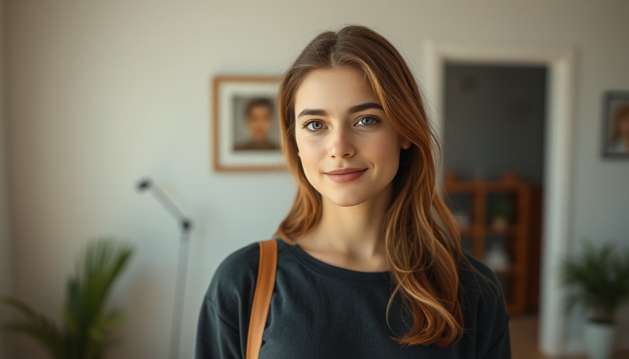 Casual young woman indoors, healthy eating representation