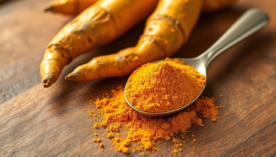 Turmeric roots and powder illustrating curcumin benefits for inflammation and memory health.
