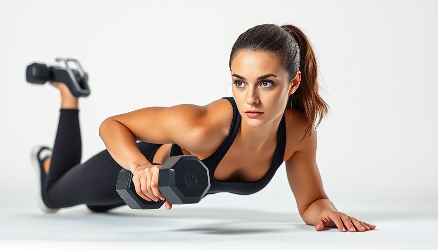 Quick glute and core workout featuring side plank with dumbbell.