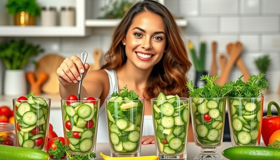 Low carb meals featuring loaded cucumber salads