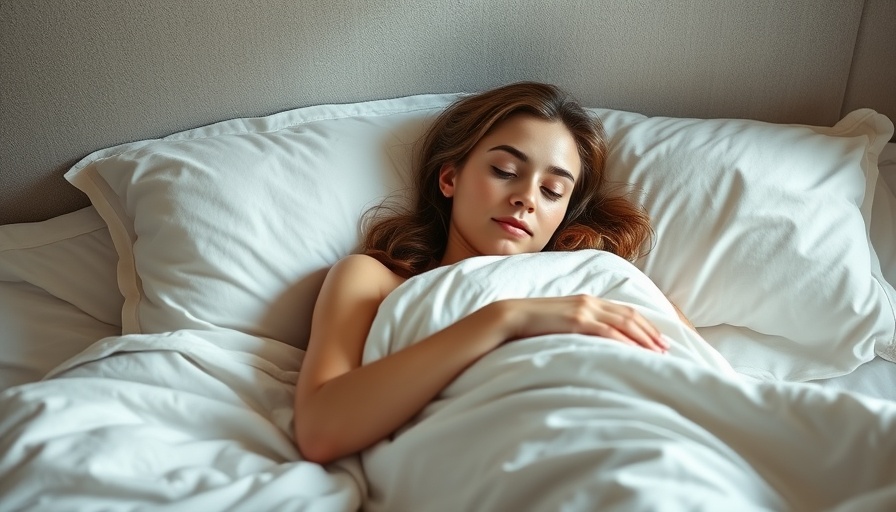 Young woman resting in bed for sleep optimization and immune support.