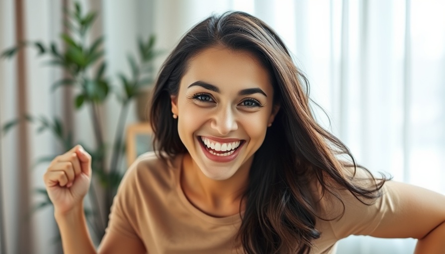 Woman smiling energetically during training at different intensities.