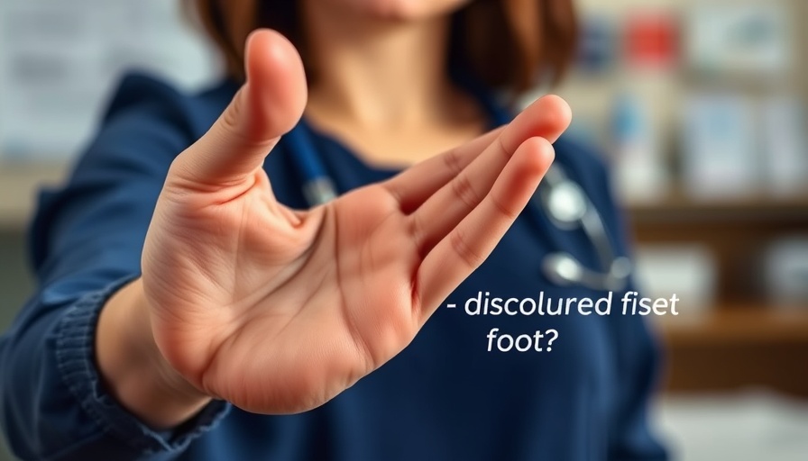 Close-up of discolored foot illustrating why smoking can damage your feet.