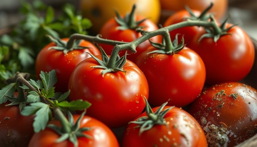 Fermented ketchup ingredients with herbs in a jar.
